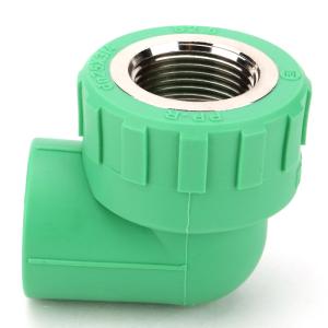 China PN16 PN20 Supplying Pipe Accessories PPR 90 Degree Plastic Threaded Female Elbow factory