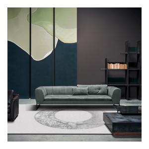 Polypropylene Polyester Area Rug With Shrink Yarn And Bright Silk For Room