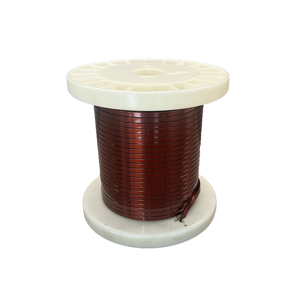 Customizable Enamelled Copper Rectangular Wire with Flat Conductor Material in Various Colors