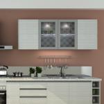 Melamine Series Flat Pack Stainless Steel Modular Kitchen Cabinet