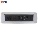 General popular revotable motorized overturn modular table power socket