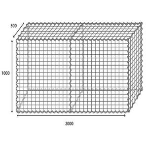 China Galvanized Garden Fence Steel Gabion Cages For Retaining Wall on sale