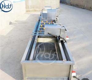 China Stainless Steel 304 Automatic Ultrasonic Vegetable Washing Machine Industrial Vegetable Washer factory