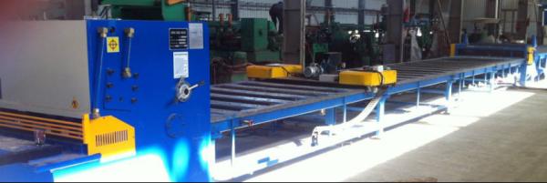 Professional 6X1600 light pole plate slitting machine / cutting machine