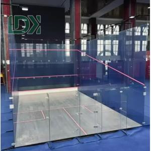 Standard Panoramic Squash Court Competition Training Venue LDK2022E with Blue GlassWall