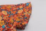 Colorful Printing Plus Size Womens Summer Clothes With Frill Sleeve Buttons