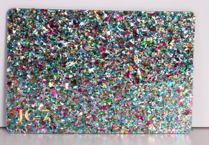 China Chunky Glitter Acrylic Sheet 4mm Acrylic Party Sequin Confetti Glitter plexiglass sheet for co2 laser cutting factory