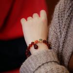 Super Fine Quality Baltic Amber Round Cabochon Beads Bracelet Genuine Loose