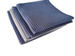 Water Absorbent Waffle Weave Kitchen Towel Dish Cloths Navy Color