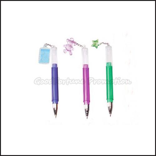Hot Sale high quanlity Promotional printed logo ballpoint pen with ornaments