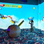 Integrated Interactive Gaming Projector System Smashing Balls For Children'S