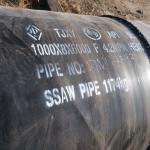 S355 Q355 Ssaw Spiral Welded Carbon Steel Pipe For Water Transmission