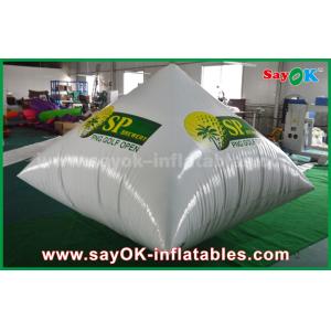China White 0.6mm PVC Inflatable Pyramid Logo Printing Advertising Inflatables factory