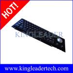 63 Cherry Key Industrial Metal Keyboard Electroplated Black With Trackball