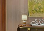 Removable Non - woven Modern Flock Wallpaper Embossed Coffee Color