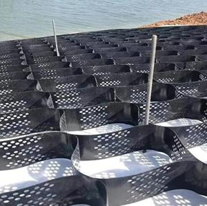 China 1.5mm HDPE Geocell Seam Peel Strength ≥14.2 Plastic Wall Strengthening factory