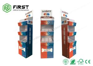 China Printed POP Corrugated Cardboard Floor Display Shelf Floor Stand Custom Made Carton factory