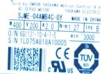 OMRON YASKAWA Electric AC 1.27N.m SERVO MOTOR SJME-04AMB4C-OY 400W 2.0A