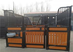 China European Type Metal Structure Horse Stable Fronts Bottom Bamboo Infill factory