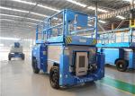 Material Ergonomic Scissor Lift Platform Heavy Duty 14m Max Height Motorized