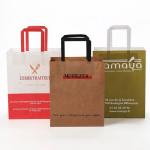 100% Eco-Friendly Recyclable Reinforced Handle Small Gift Craft Paper Bag With