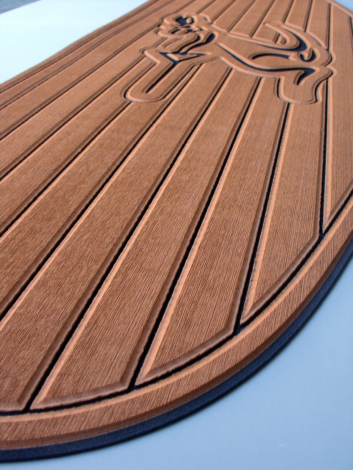 China Synthetic EVA Foam Faux Teak Sheet For Yacht Deck factory