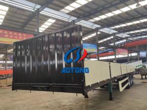 China 3 Axles Heavy Duty Sidewall Semi Truck Trailers For Cargo Transport factory