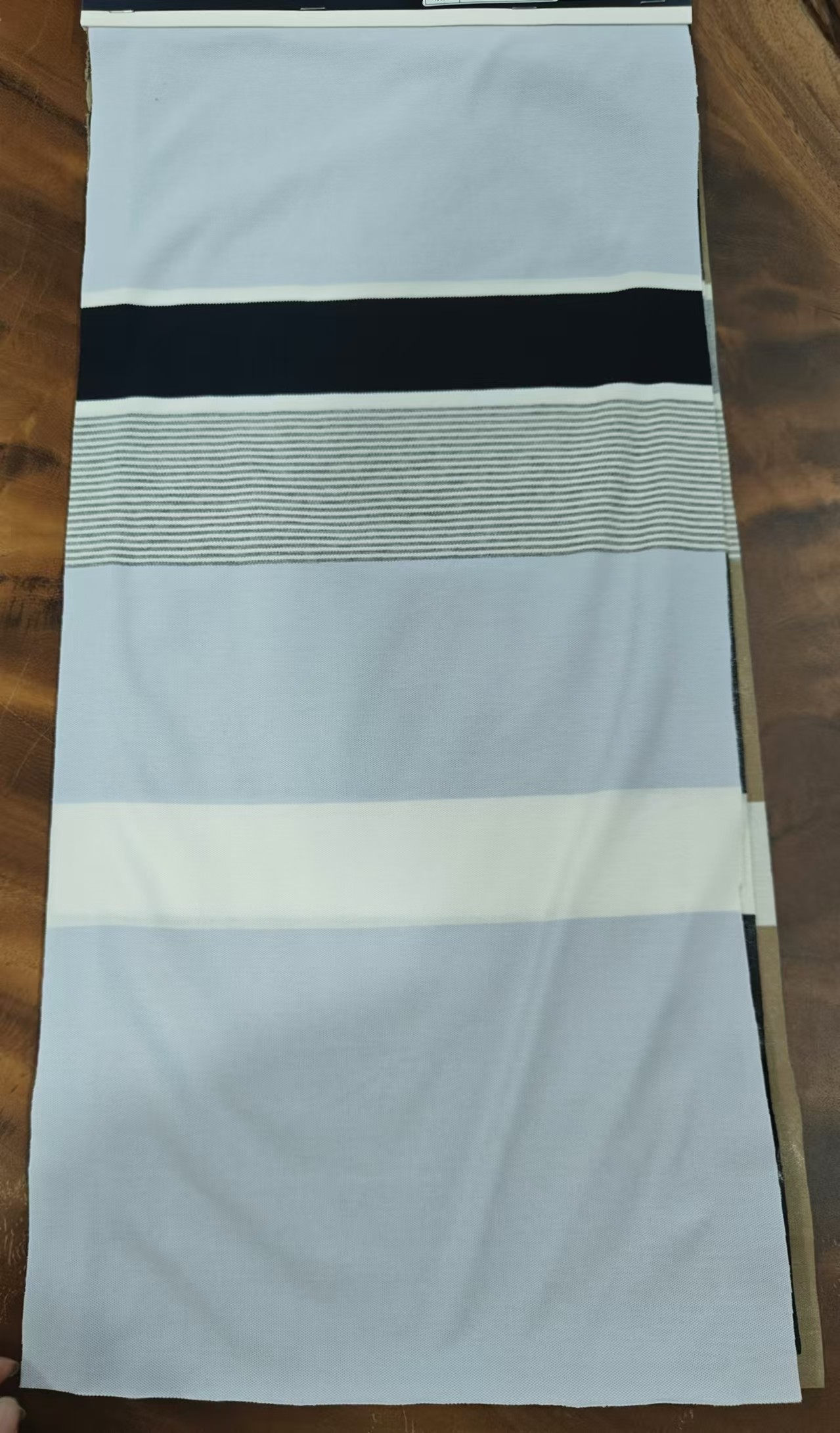 Pure Cotton Elastic Eco-Friendly Skin-Friendly Striped Material Fabric For Casual Wear