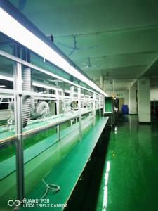 China 6M Green Conductive ESD Belt Conveyor PCBs Pallets Transferring factory