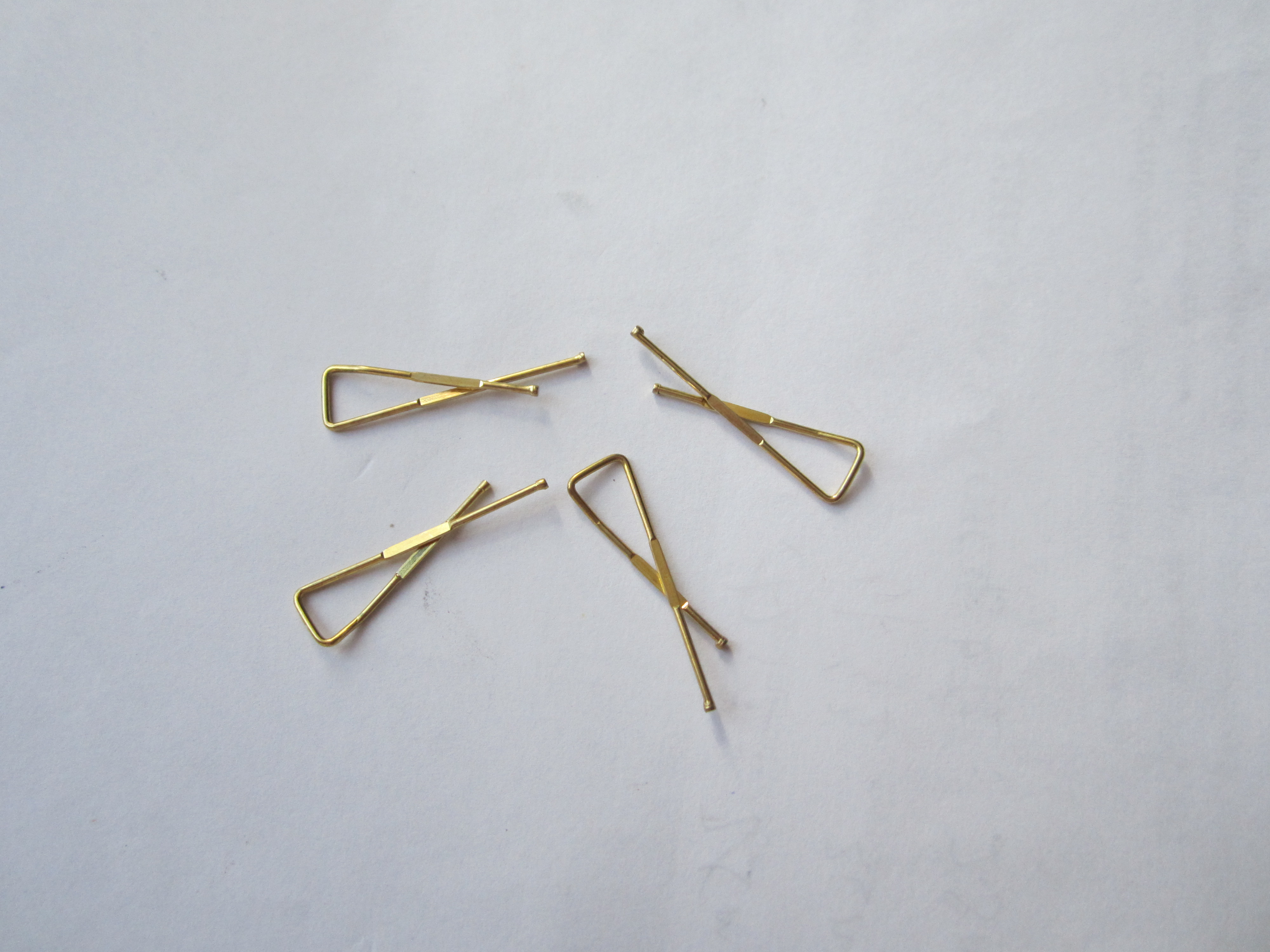 decorative X shape metal shirt clip / sliver alloy clip
