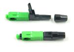 SC / APC Optical Connector Green Color 1000 Times Durability High Durability