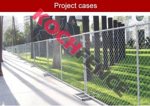 China Galvanized Temporary Chain Link Fence , Welded Wire Fence For Construction Site factory