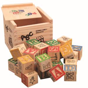 China 27pcs Wooden Alphabet Blocks Letter Blocks Printed With Number factory