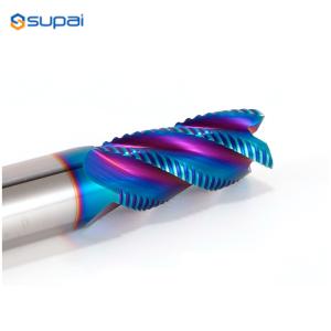 China 45° Carbide Roughing End Mill with Ra3.2 Surface Finish on sale