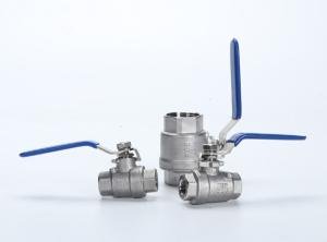 China Two Way Thread End 1000wog 2 Piece Ball Valve Stainless Steel factory