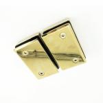 Acrylic Tray 180 Degree Gold Shower Hinge for Double Side Glass to Glass Benefit