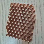 Thickness 5.2mm Density 56 Flexible Nomex Honeycomb Core Plum Shaped Perforated