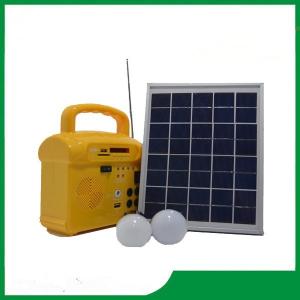 China Solar Panel System 10Watt With Radio, LED lamp, Cell Phone Charger For Hot Selling factory