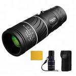 16x52 Short Focus Monocular Rain Proof Black Color For Travel Watch