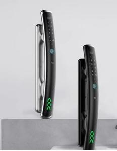 China Real Fingerprint Identification Intelligent Door Lock Panel Radian Design factory