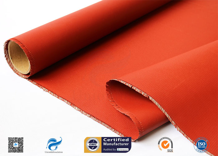 C - Glass 3732 Two Side Red Silicone Rubber Coated Fiberglass Fabric
