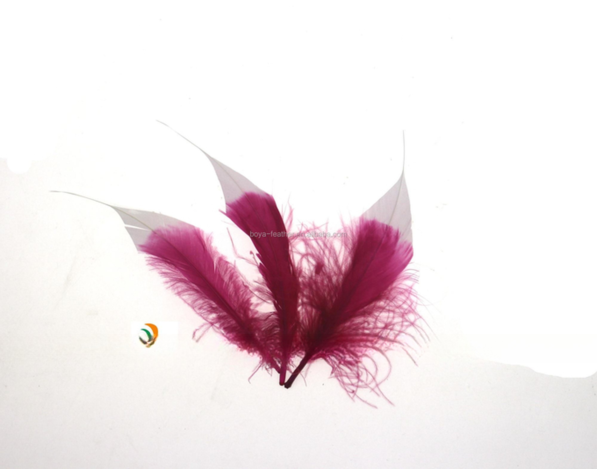 Handmade Two Tone Stripped Goose Carnival Feathers For Personalized Crafts