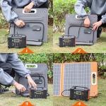Lightweight 18V 50W-250W Fold Away Solar Panels For Outdoor Camping Power Supply
