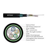 48 Core Pe Sheath Frp Strength Armored Fiber Optic Cable Stranded Loose Tube
