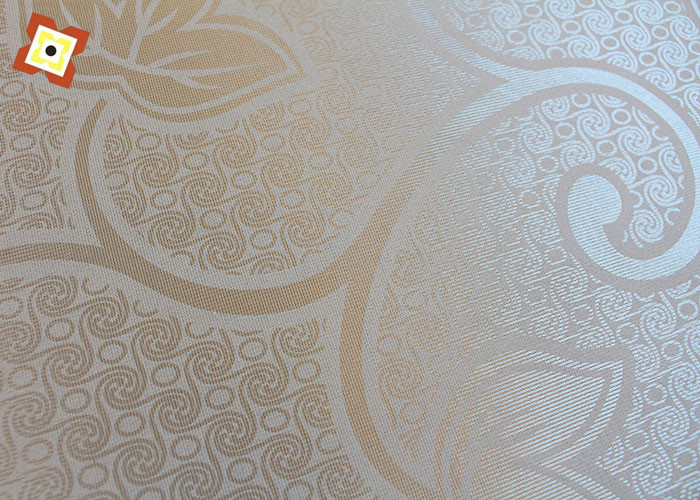 100% Polyester Mattress Cloth Printed Satin Fabric 60gsm 200 Meters / Roll