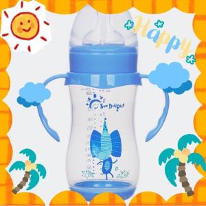 China ISO9001 9oz 260ml PP Wide Neck Arc Baby Feeding Bottle factory
