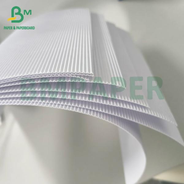 White Single Face Corrugated Cardboard Roll B Flute E Flute For Shipping