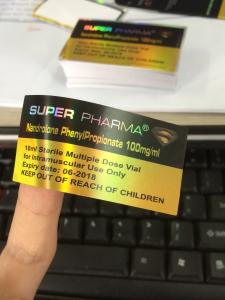 China Steroide Labels In Packaging Lables For 10ml Injection Molded Bottles factory