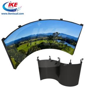 China P4 Flexible Rental LED Display Screen 5000 Nits 600*1200mm Curved Portable LED Screen factory