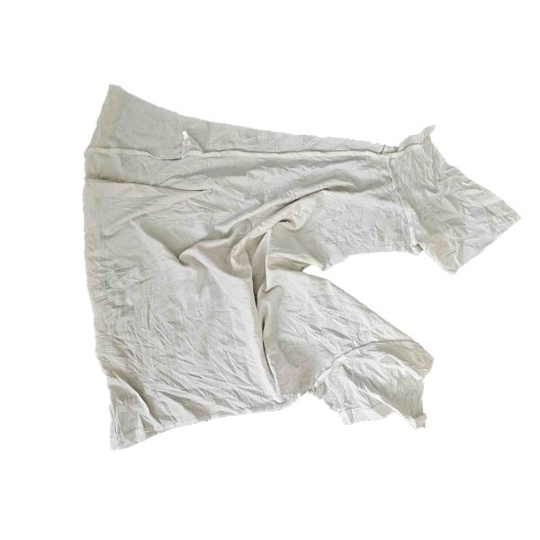 China Strong Absorbency 100kg/Bale 30cm White T Shirt Rags factory